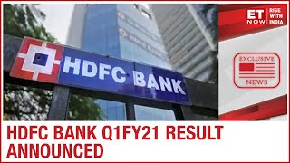 HDFC Bank Q1FY21 result out; profit rises 20% during the worst-hit quarter by COVID | DOWNLOAD THIS VIDEO IN MP3, M4A, WEBM, MP4, 3GP ETC