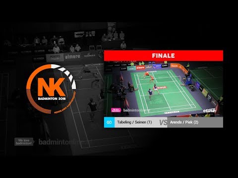Tabeling / Seinen vs Arends / Piek (GD, FINALE) - NK Badminton 2018