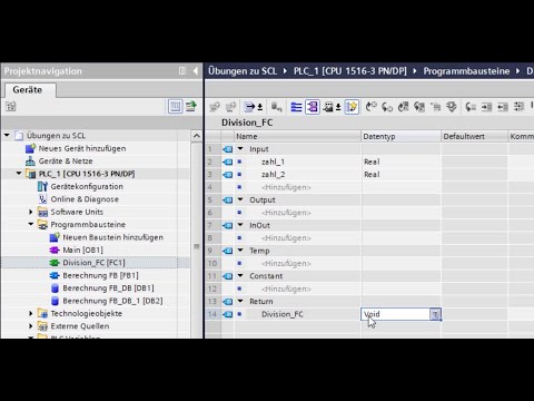 Strukturierter Text (SCL) - Übung "Division FC"