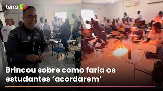 Policial assusta alunos ao acionar mecanismo de granada durante treinamento na Bahia; veja