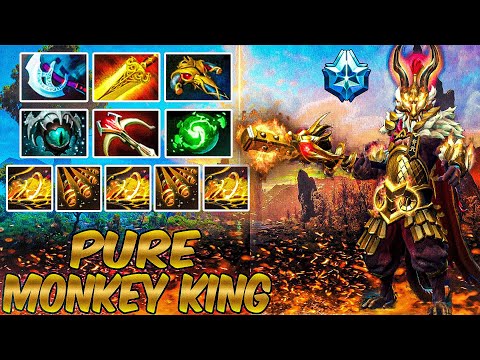 Pure Monkey King Radiance Build With 23 Kills - Dota 2 Pro Gameplay