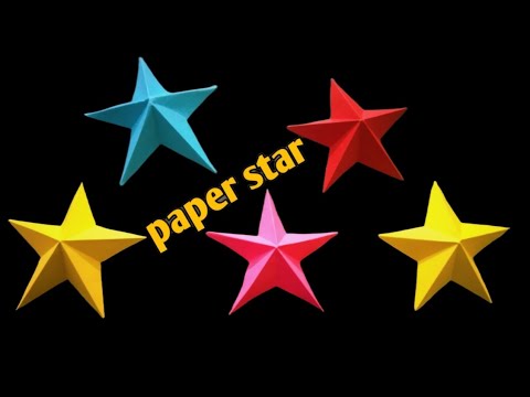 Perfect shape paper star in ONE CUT! / Easy paper star DIY