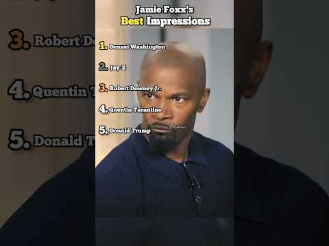 Jamie Foxx's Best Impressions #celebrity #funny #ranking #shorts #funnymoments #usa