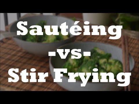 What's the Difference between Stir Fry and Sautée? Broccoli with Garlic, Two Ways