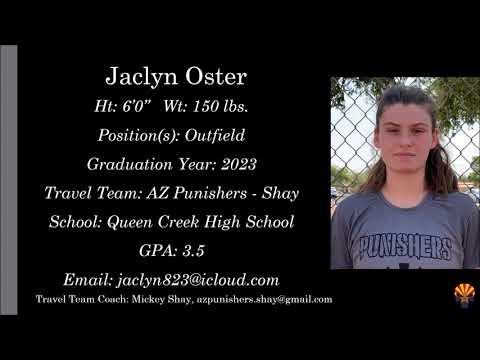 Jaclyn Oster Softball Skills Video - 2023 Outfield