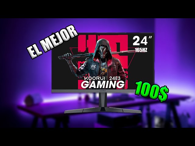 Vídeo relacionado con KOORUI 24" Monitor Curvo Gaming Full HD 180Hz 1ms, Pantalla PC 24E6CA