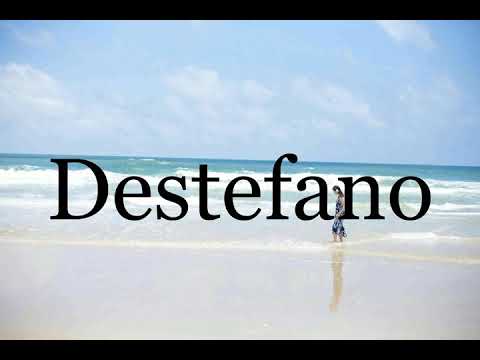 How To Pronounce Destefano🌈🌈🌈🌈🌈🌈Pronunciation Of Destefano