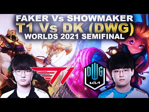 FAKER Vs SHOWMAKER! Worlds 2021 SemiFinal - T1 Vs DK (DWG) | League of Legends