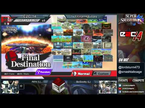 E2C 14 Smash 4 Singles: Akiro (Sheik) vs. Bo X7 (Rob/Jigglypuff) - Grand Finals