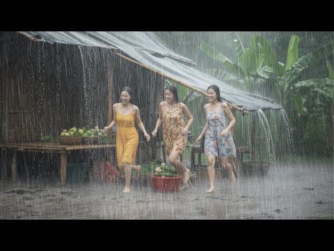 TERRIFYINGLY BEAUTIFUL RAINSTORM 🌧️ Heavy Thunder & Rain in Indonesia ⚡| Sleep & Stress Relief