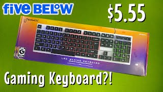 $5.55 Gaming Keyboard from Unlocked LVL | Five Below Review