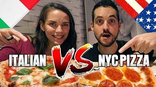 DO REAL Italians Like NYC Pizza? (Neapolitan vs NYC Pizza !)
