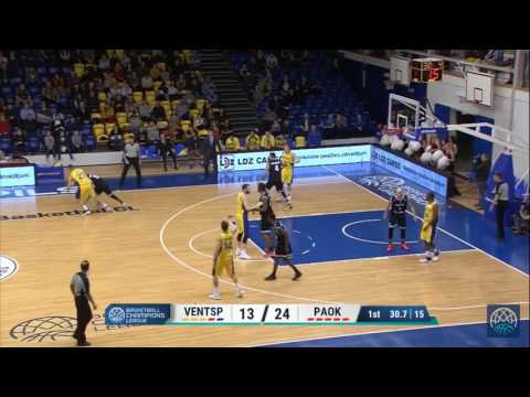 Ventspils B.C. vs P.A.O.K 54-84 ||Highlights ||Basketball CL ||Βέντσπιλς vs Π.Α.Ο.Κ 54-84