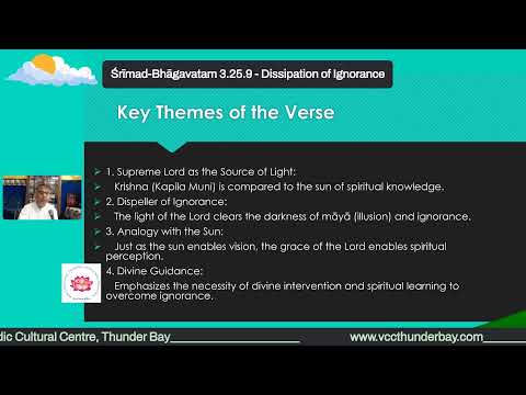 Śrīmad-Bhāgavatam 3.25.9 - Dissipation of Ignorance