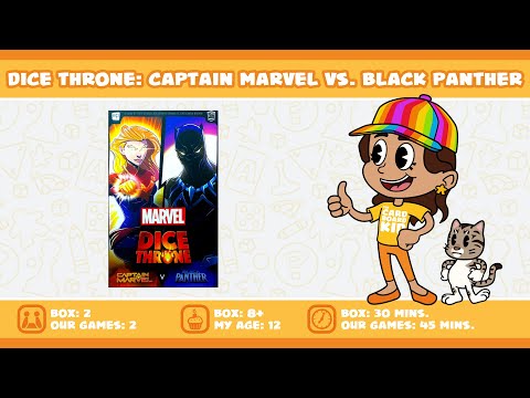 The Cardboard Kid - 343: Marvel Dice Throne: Captain Marvel vs. Black Panther
