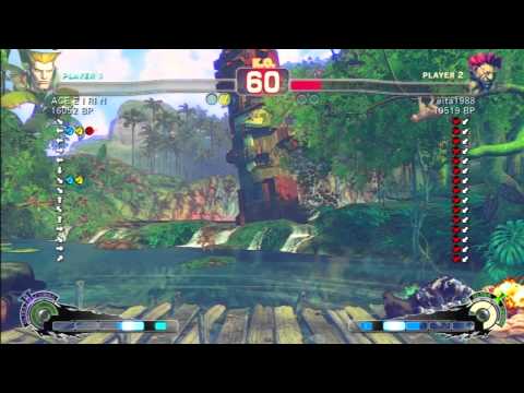 SSF4 Rank Match  ACE E I RI N (GU)  vs  eita1988 (GO)