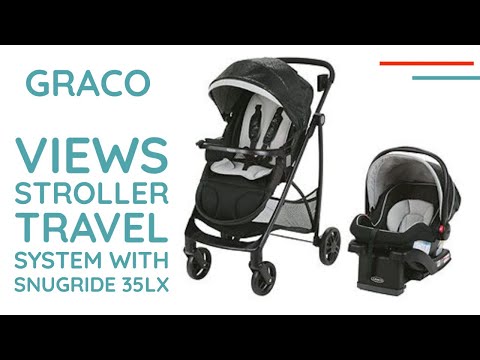 Graco Views Stroller Travel System with SnugRide 35LX Infant Car Seat Unboxing and Setup