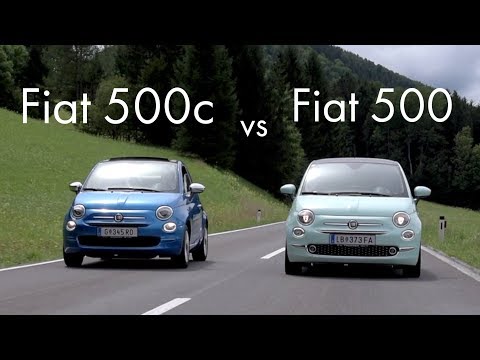 Vergleich Fiat 500c vs Fiat 500 2017