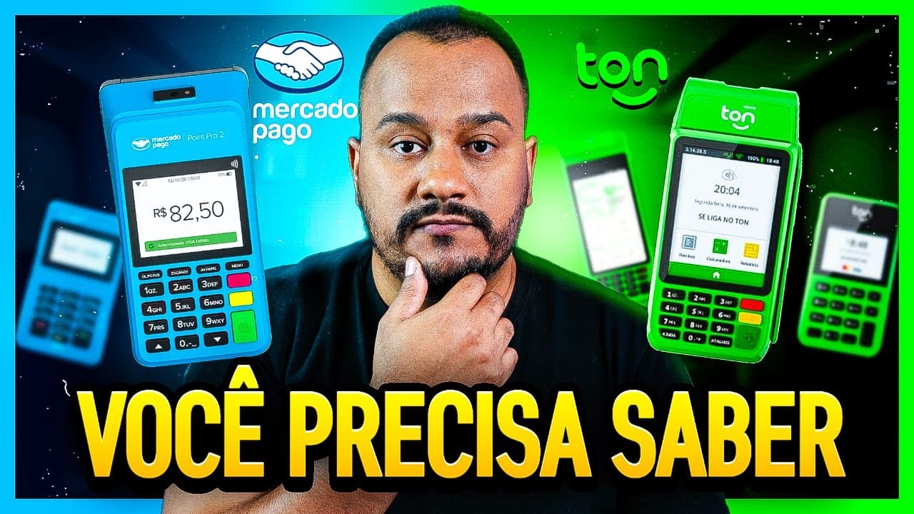 MERCADO PAGO ou TON -  Qual a MELHOR MÁQUINA de Cartão com a MENOR TAXA em 2024? [ATUALIZADO]