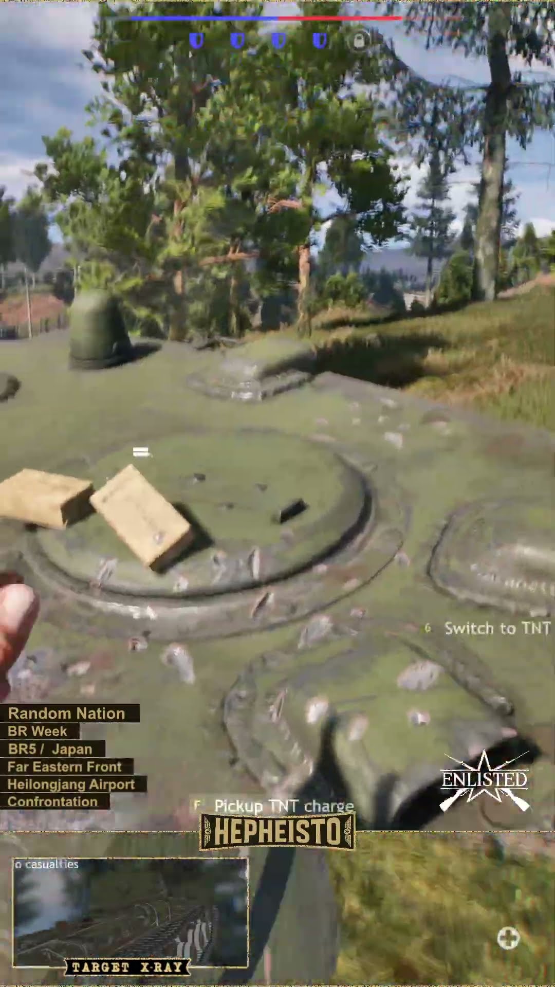 Partisan eliminates Tank KV-1 (ZiS-5) with multiple TNT Charges