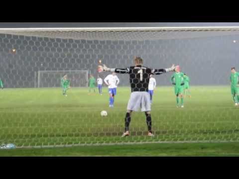 KKS Kalisz - Górnik Konin (25.10.2014.). Bramka Marcina Lisa na 1:0 - faktykaliskie.pl