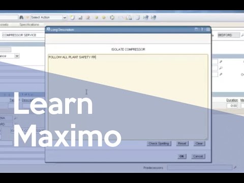 How to Create a Job Plan in IBM Maximo