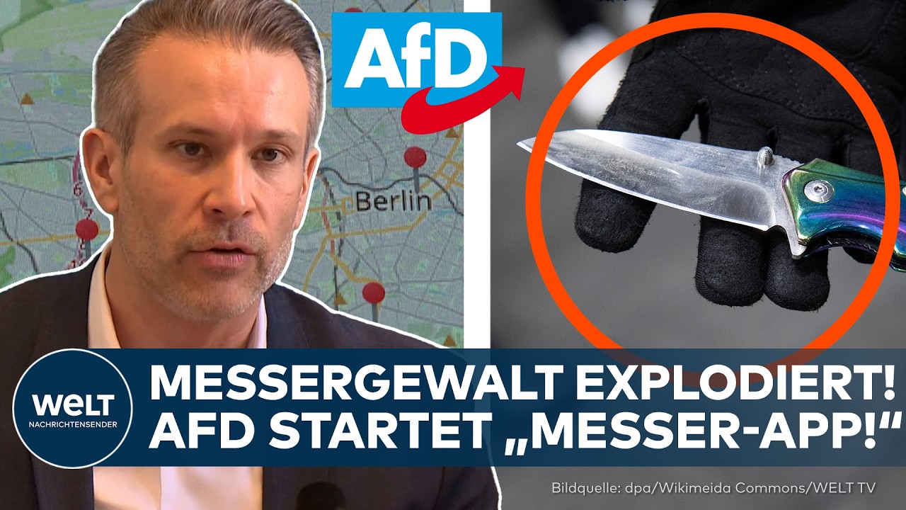 BERLIN: Ausufernde Messergewalt in der Hauptstadt! – AfD startet „Messer-App“