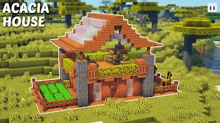 Minecraft : How to Build a Acacia Starter House | Simple &amp; Easy
