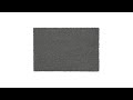 Paillasson gris en coco Gris - Fibres naturelles - Matière plastique - 60 x 2 x 40 cm