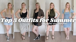 Top 5 summer outfits | Capsule Wardrobe