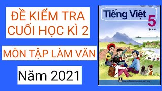 Đề thi kì 2 lớp 5 môn Tiếng Việt 2022 – TH Khánh Công