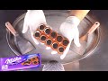 ASMR OREO Milka Chocolate Sandwich Ice Cream Rolls Oddly Satisfying Tapping Scratching ASMR