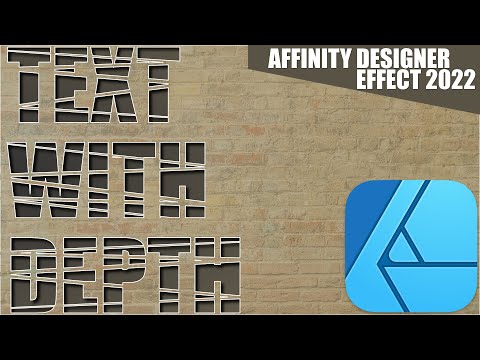 Text mit Tiefenwirkung in Affinity Designer