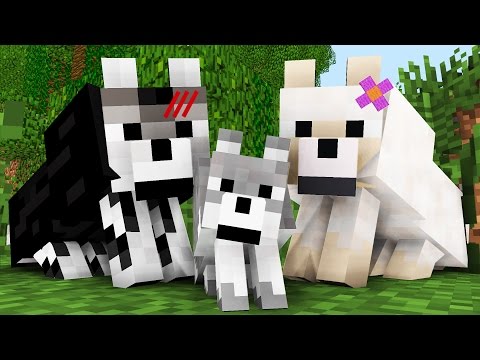 Wolf Life: The Birth -- Minecraft Animation