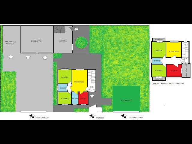 villa singola con 2 appartamenti