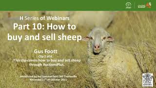 Buy and sell sheep online - How to buy and sell sheep webinar - Clip 2 of 4