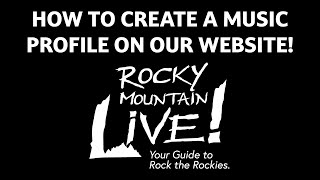 How to Upload Profile to Rocky Mountain Live!