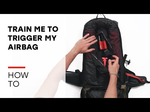 How can I practice triggering my arva airbag backpack ?
