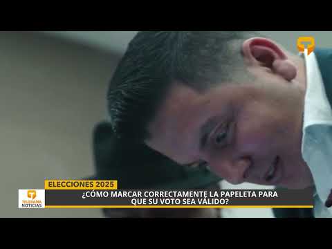 ¿Cómo marcar correctamente la papeleta para que su voto sea válido?