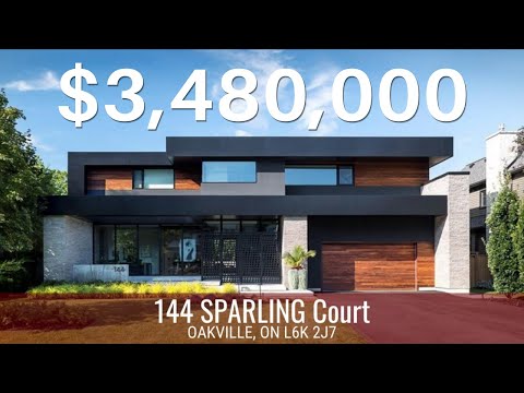 $3,480,000 - Stunning custom - built luxury Modern home in Oakville