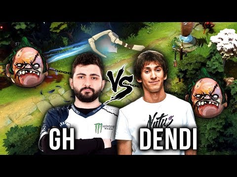 gh-god BEST Support Player vs MOST Legendary Pudge of All Time Dendi - EPIC Battle Dota 2