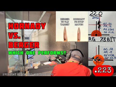 Hornady VS. Berger Bullets in 223 Shootout