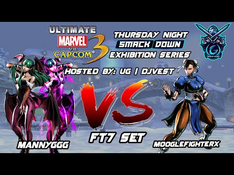 UMVC3 Thursday Night Smackdown Exhibition Series - MannyGGG VS MoogleFighterX FT7 Set