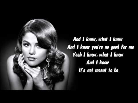 Selena Gomez - My Dilemma Karaoke / Instrumental with lyrics on screen