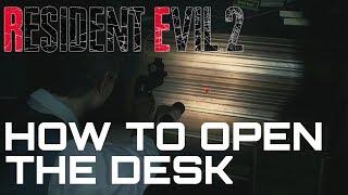 Resident Evil 2 Remake HOW TO UNLOCK THE DESK (West Office Desk Puzzle)