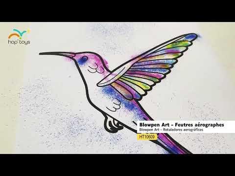 Cartel del vídeo de YouTube para Blowpen Art - Rotuladores aerógrafos x 24