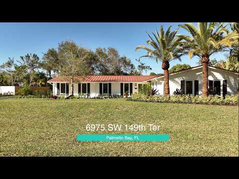 6975 SW 149th Terrace Palmetto Bay , Fl