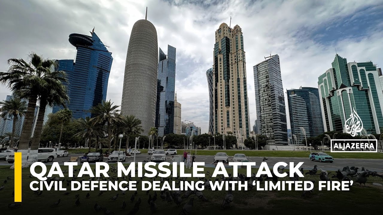 Qatar Civil Defence dealing with 'limited fire' started by intercepted missile debris
