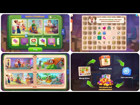 Austin's Childhood - Homescapes • Merge • New Game Mode #homescapes #merge