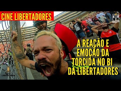 "CINE LIBERTADORES - A REAÃ‡ÃƒO E A EMOÃ‡ÃƒO DA TORCIDA NA ARQUIBANCADA EM FLAMENGO 2X1 RIVER PLATE" Barra: Nação 12 &bull; Club: Flamengo